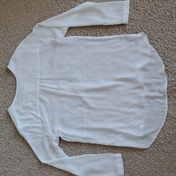 PLEIONE Flowy White Blouse Top Shirt Nordstrom - Picture 8 of 8